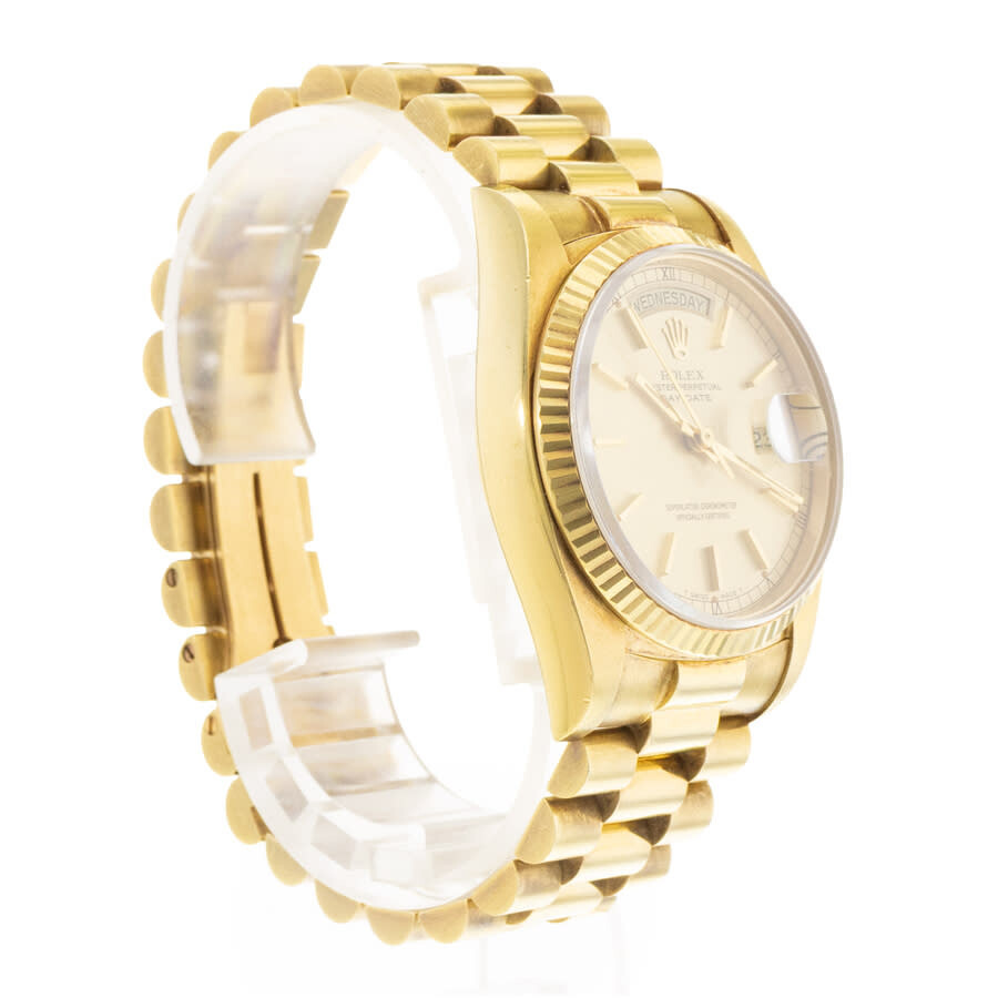 Pre-owned Rolex Day-Date 36 Automatic Chronometer Champagne Dial Men's Watch 18038 CSP - 7