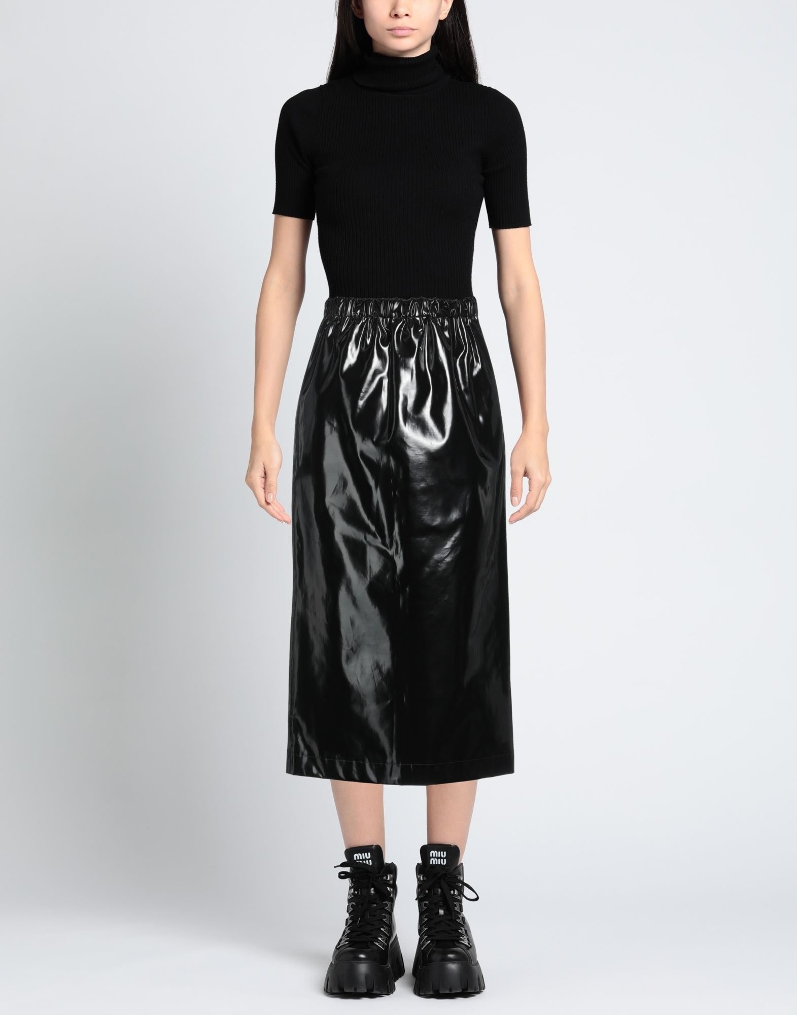 Black Women's Midi Skirt - 2