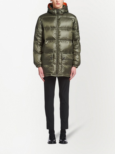 Prada hooded padded coat outlook