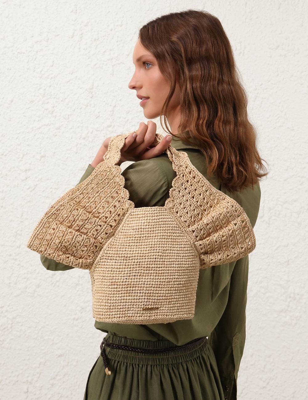 ZIMMERMANN RAFFIA BUCKET - 2