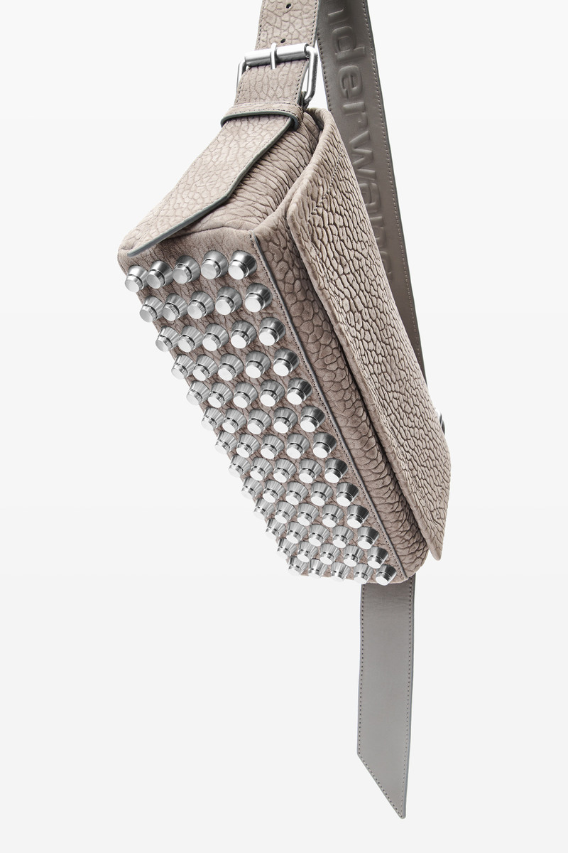 Ricco Medium Flap Bag in Nubuck Leather 4