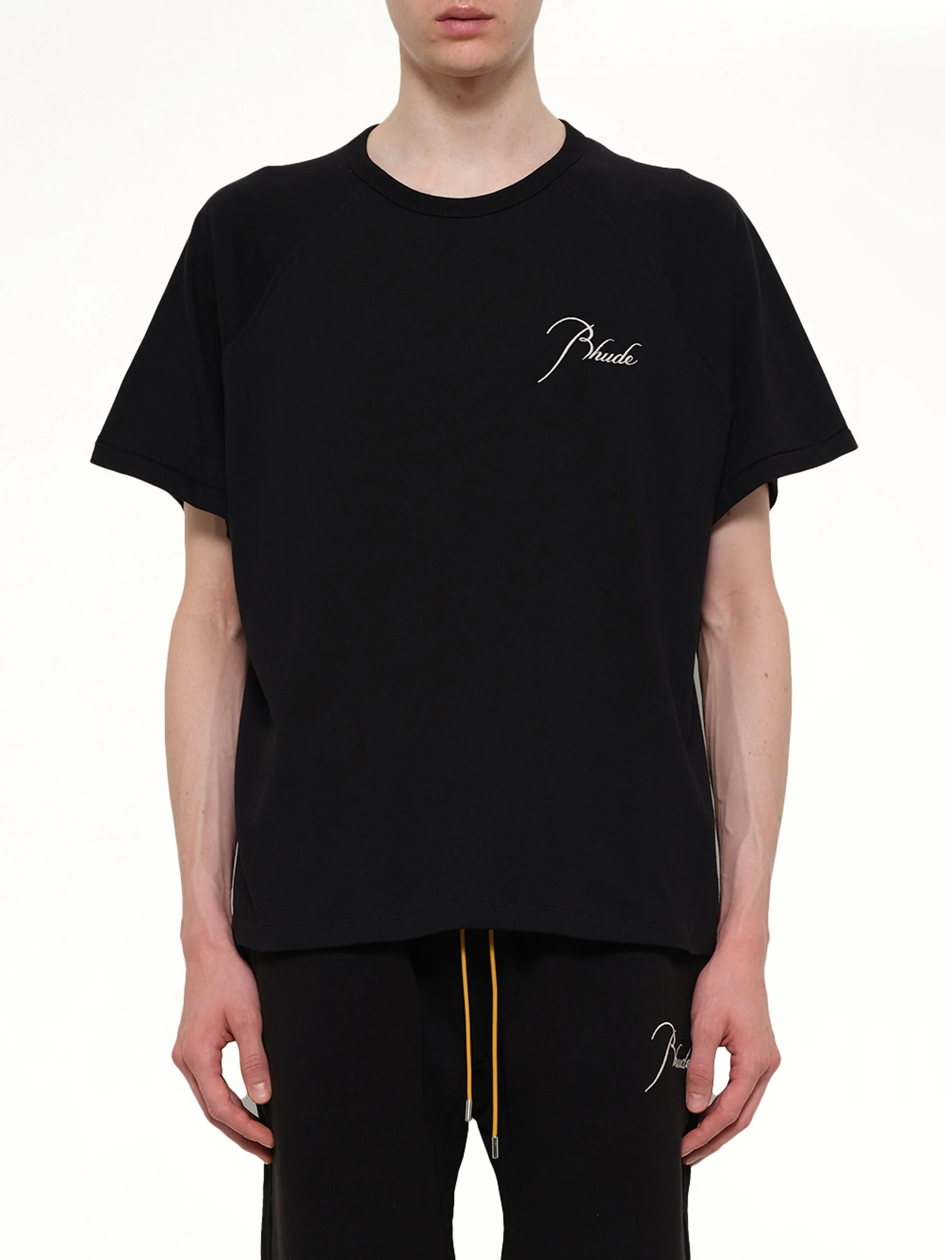 Classique Raglan T-Shirt in Black/White - 1