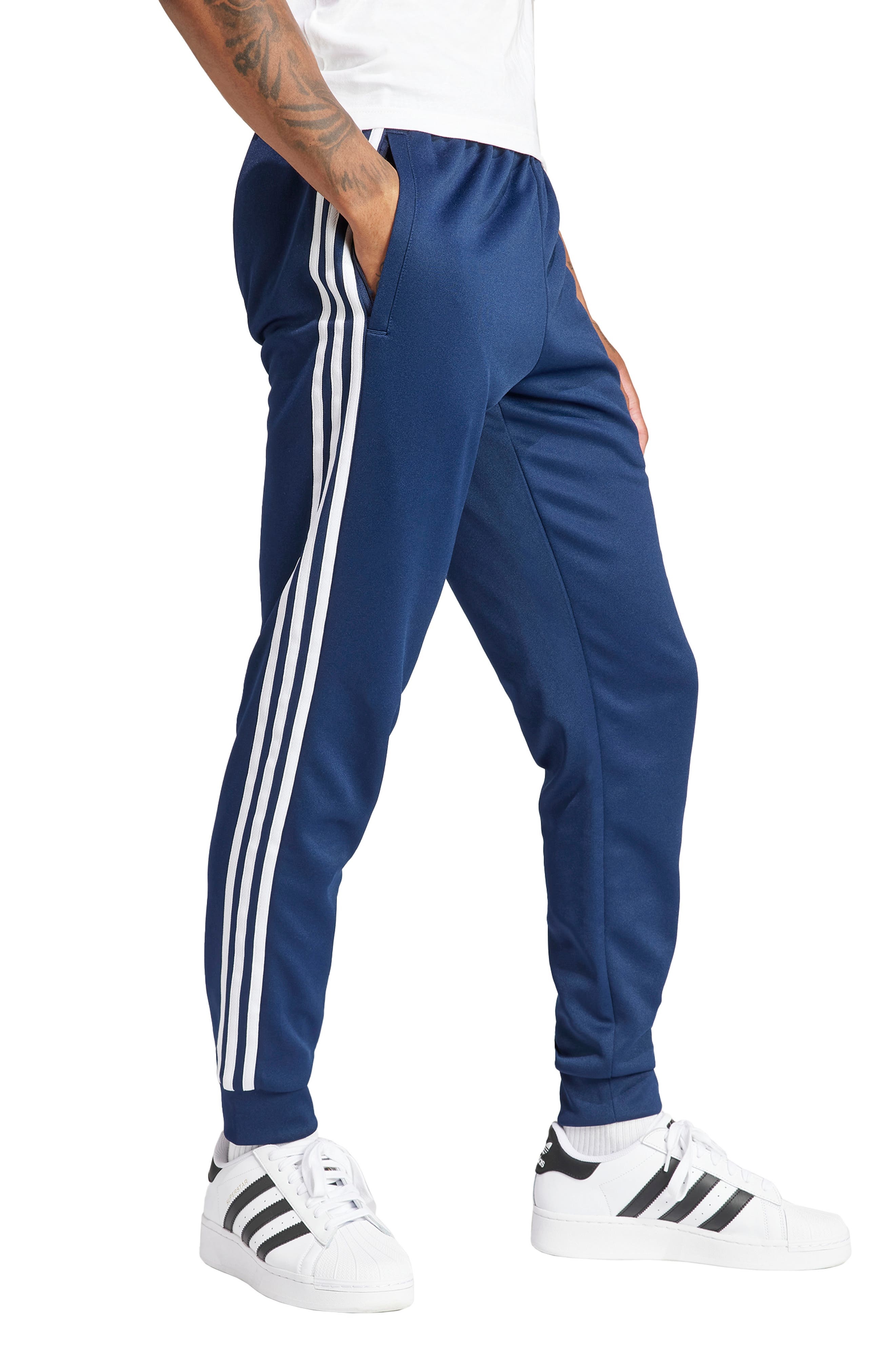 adidas Adicolor Superstar Track Pants in Night Indigo at Nordstrom - 3