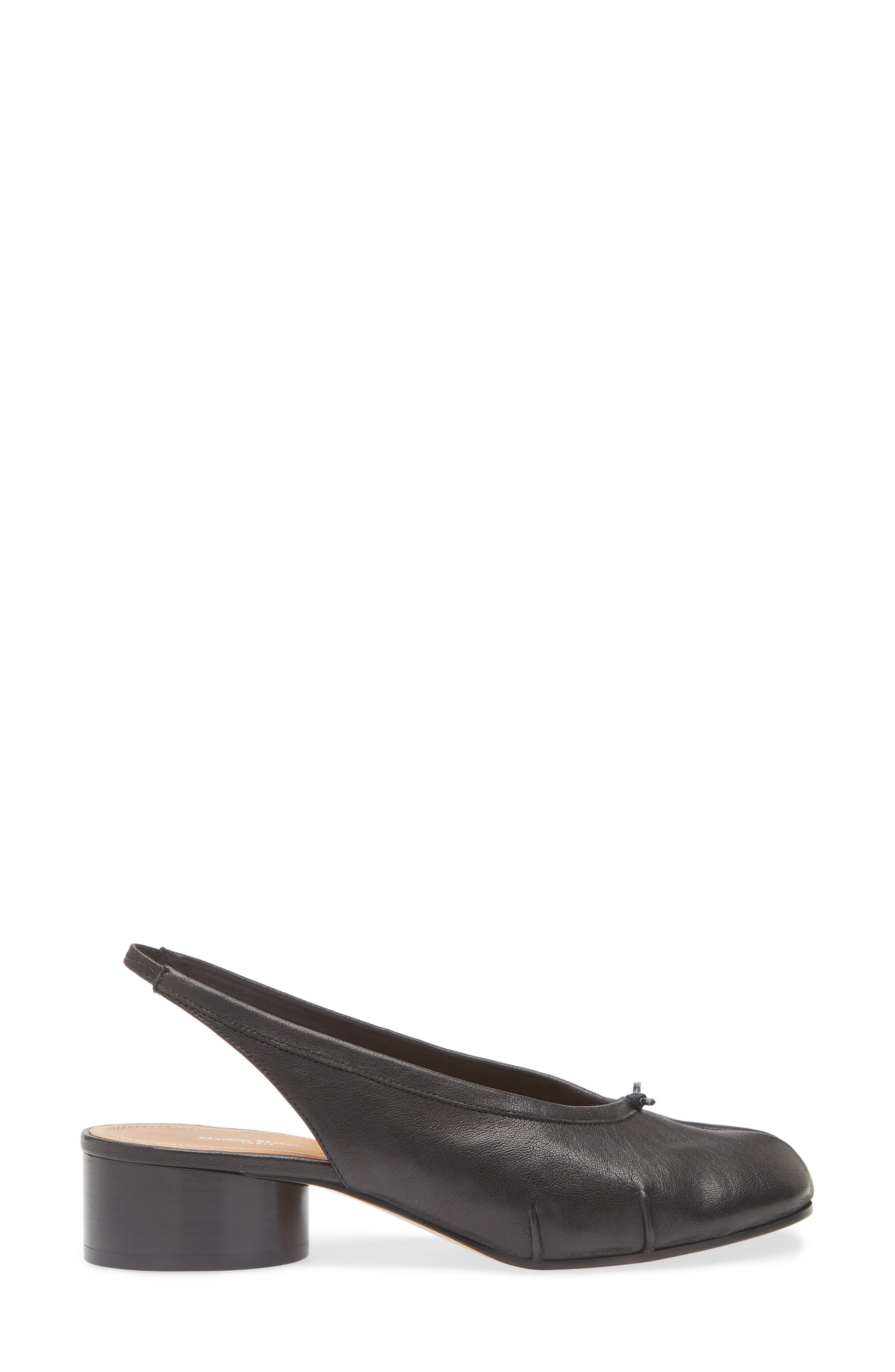 Maison Margiela Tabi Slingback Pump in Black at Nordstrom - 3