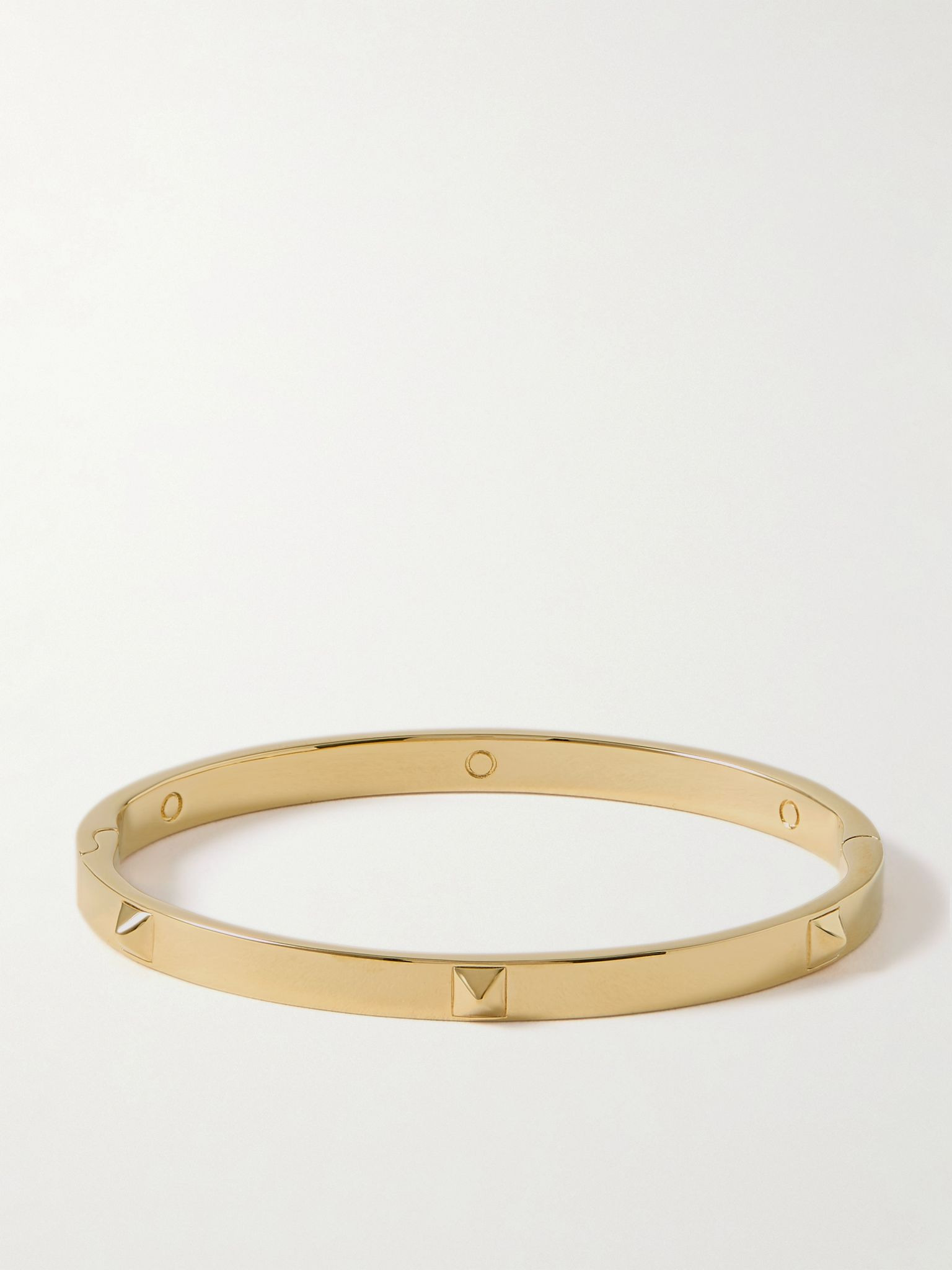 Rockstud gold-tone bangle Gold - 3