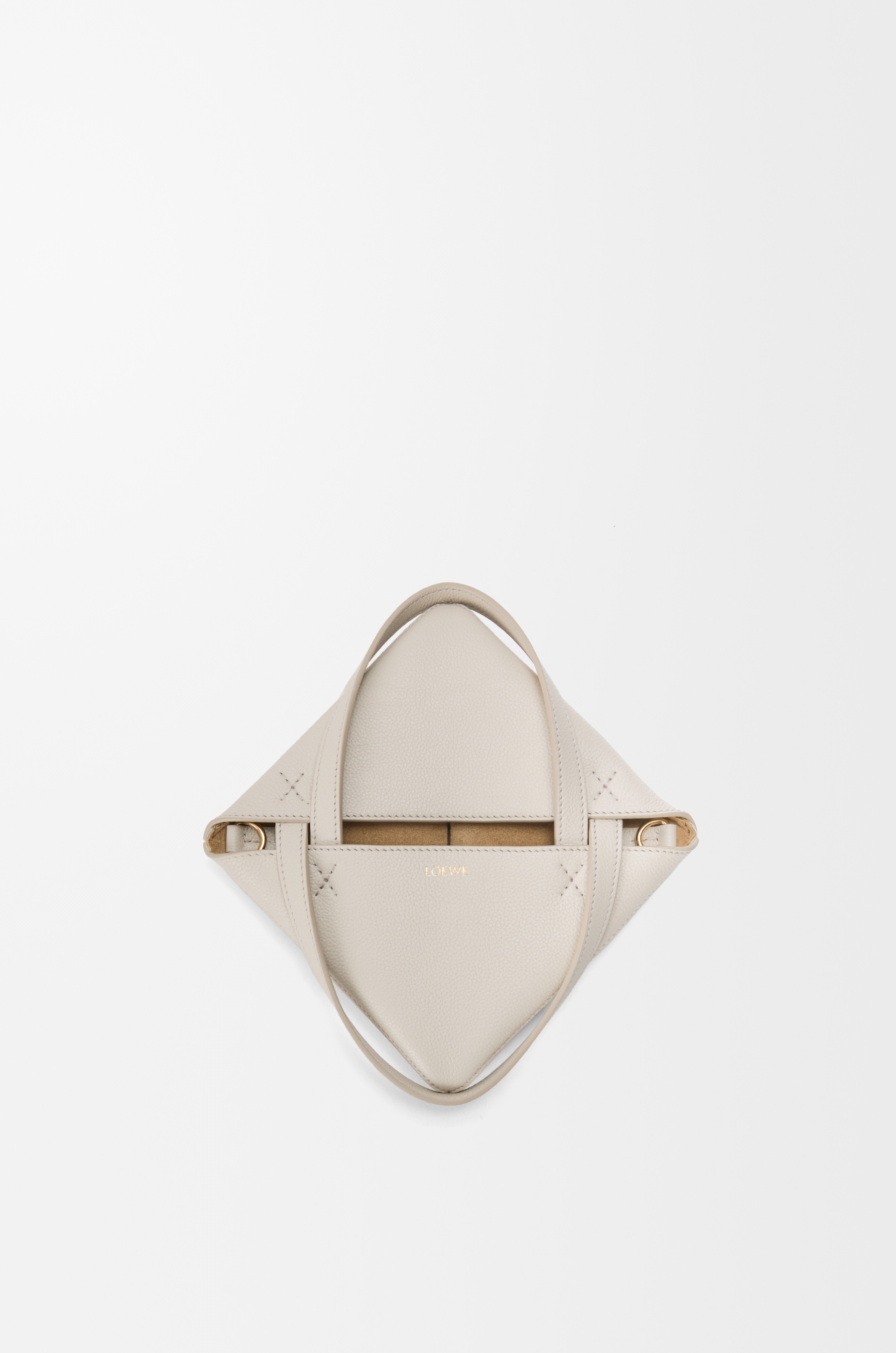 Mini Puzzle Fold tote in soft grained calfskin - 9