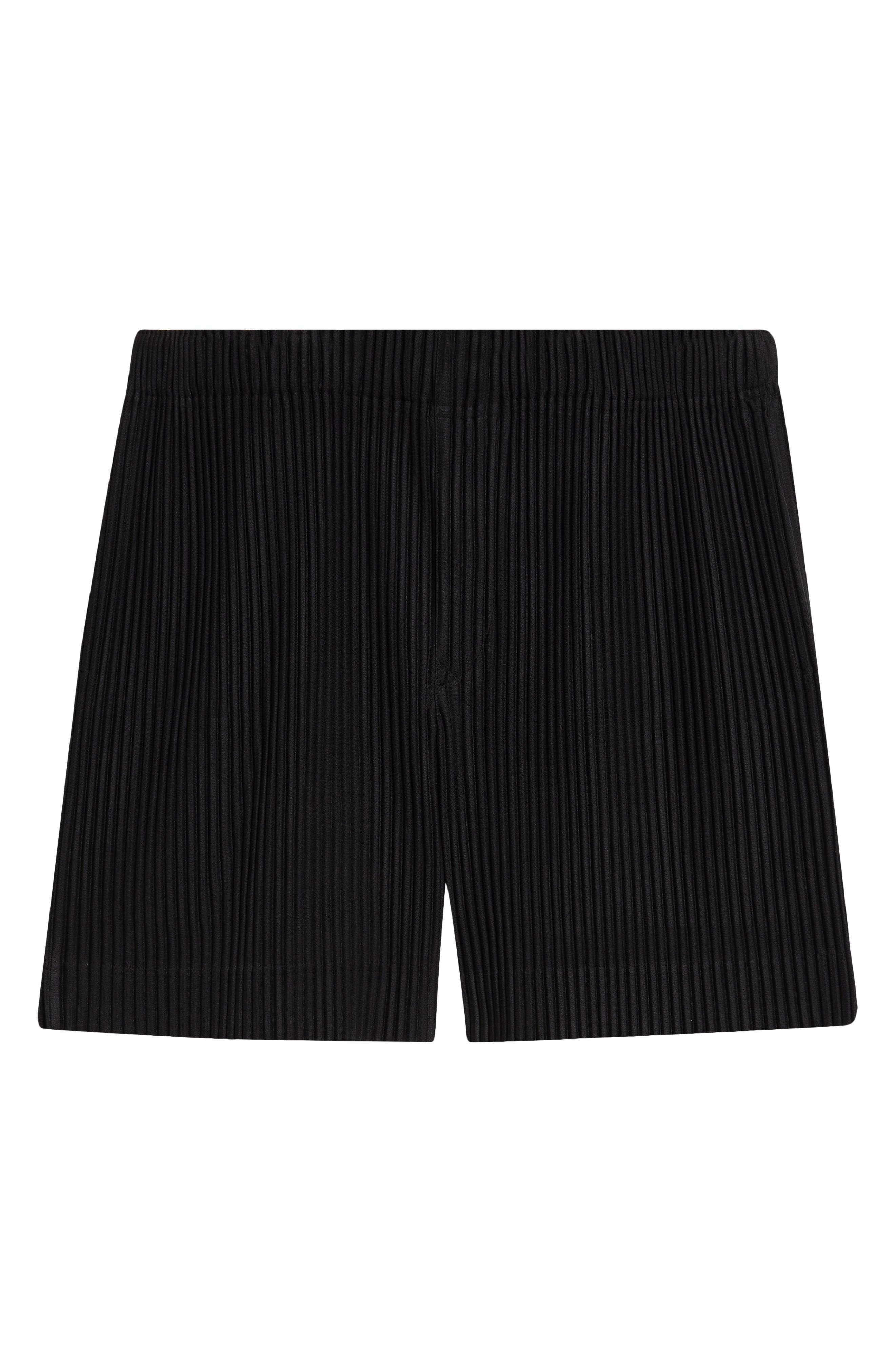 Homme Plissé Issey Miyake Monthly Colors July Pleated Shorts in Black at Nordstrom - 6