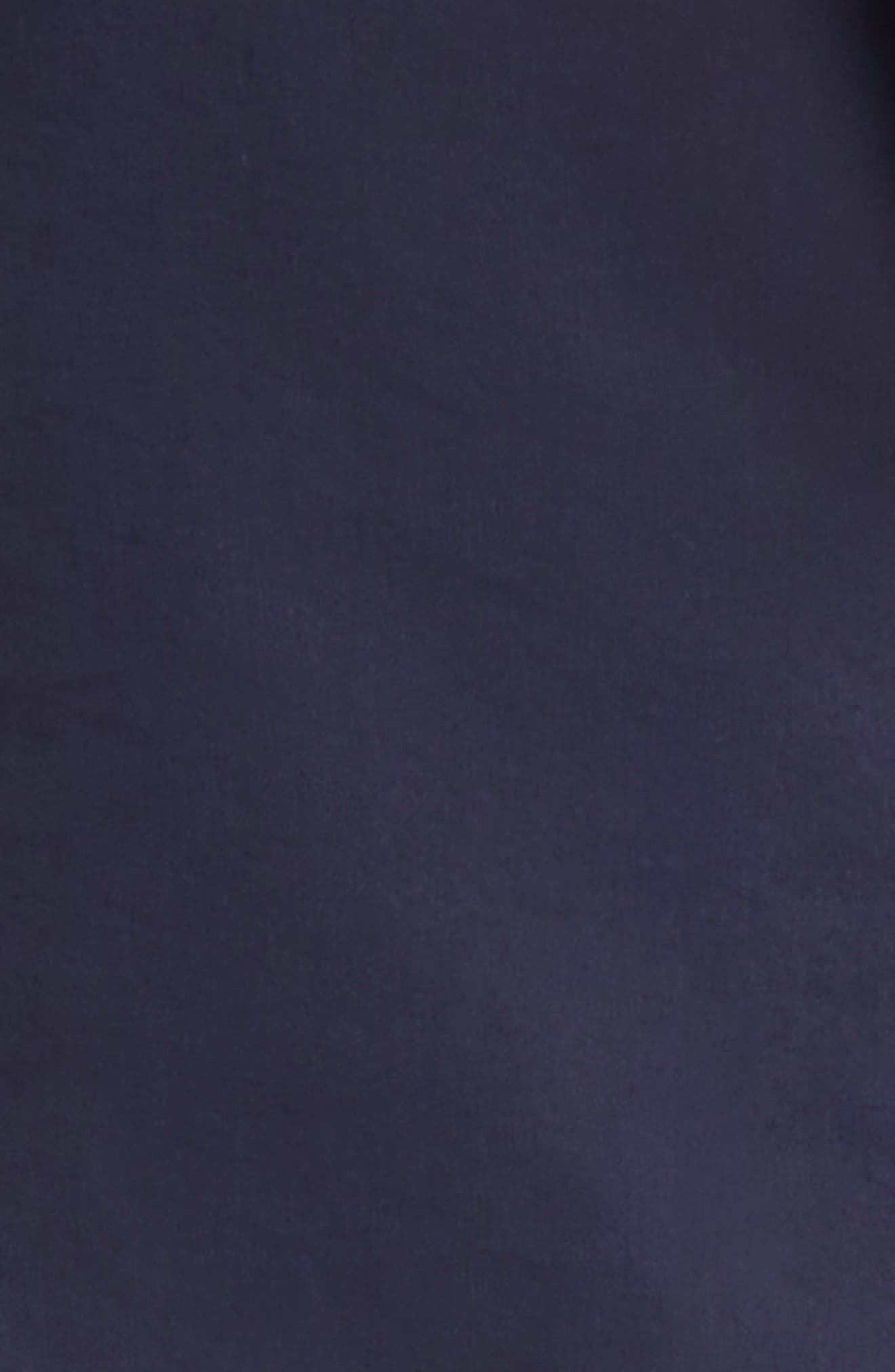 TOM FORD Fluid Double Pleat Cotton & Silk Poplin Pants in Navy at Nordstrom - 7