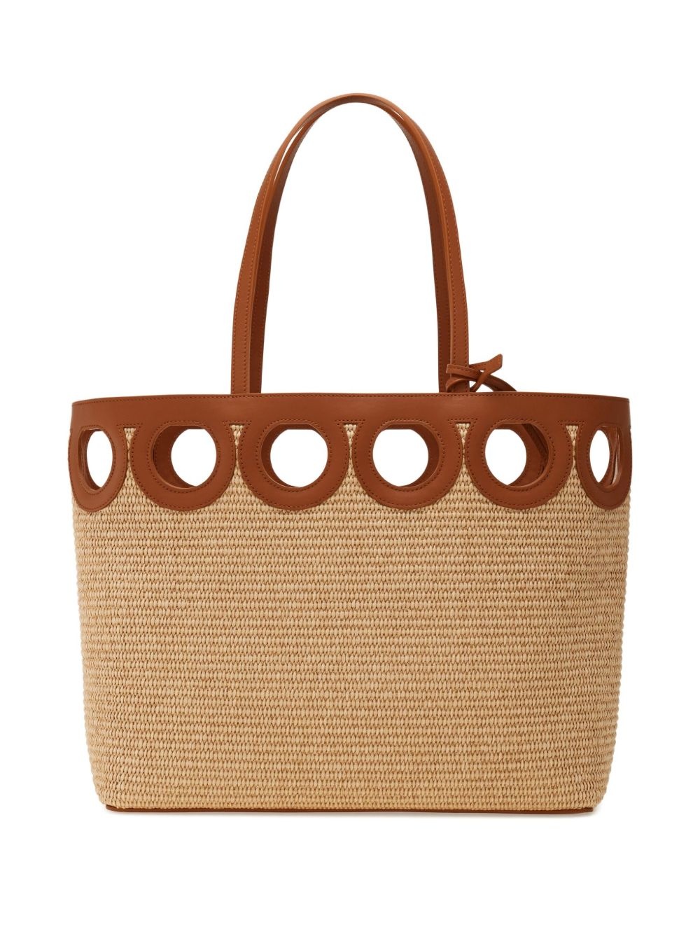 large raffia tote bag - 3