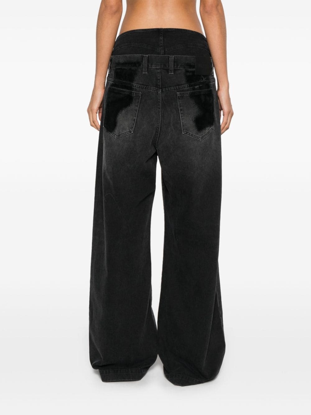 layered-waist jeans - 4