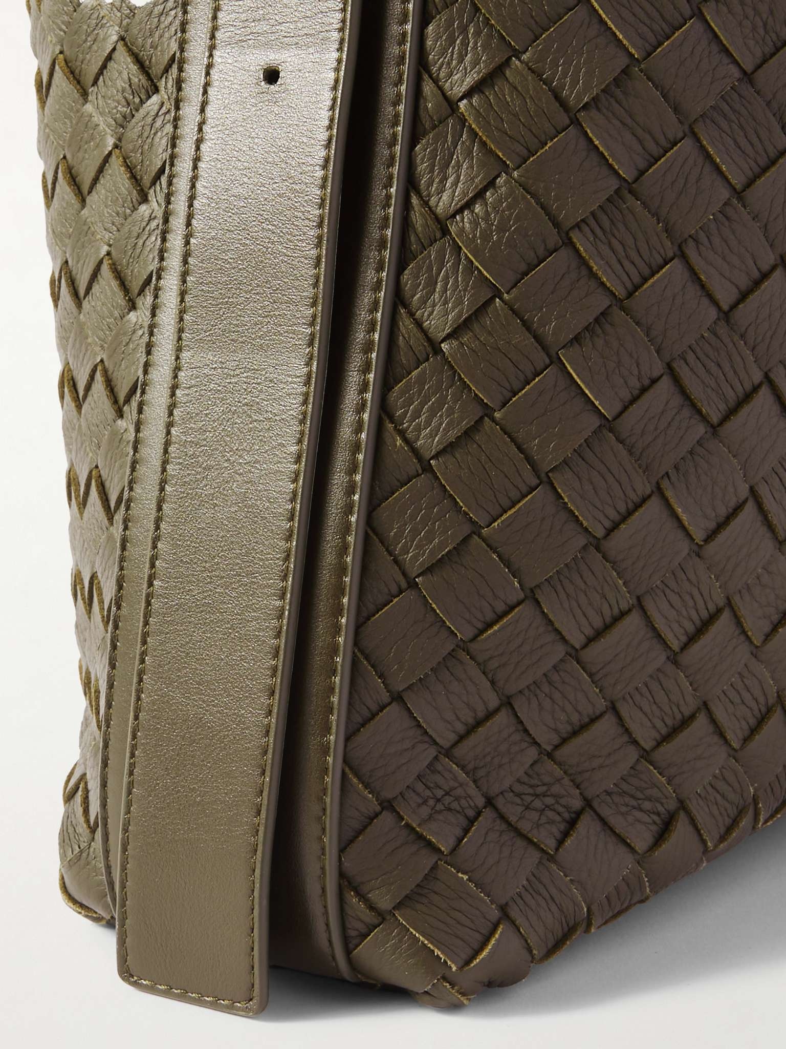 Intrecciato Textured-Leather Tote Bag - 5