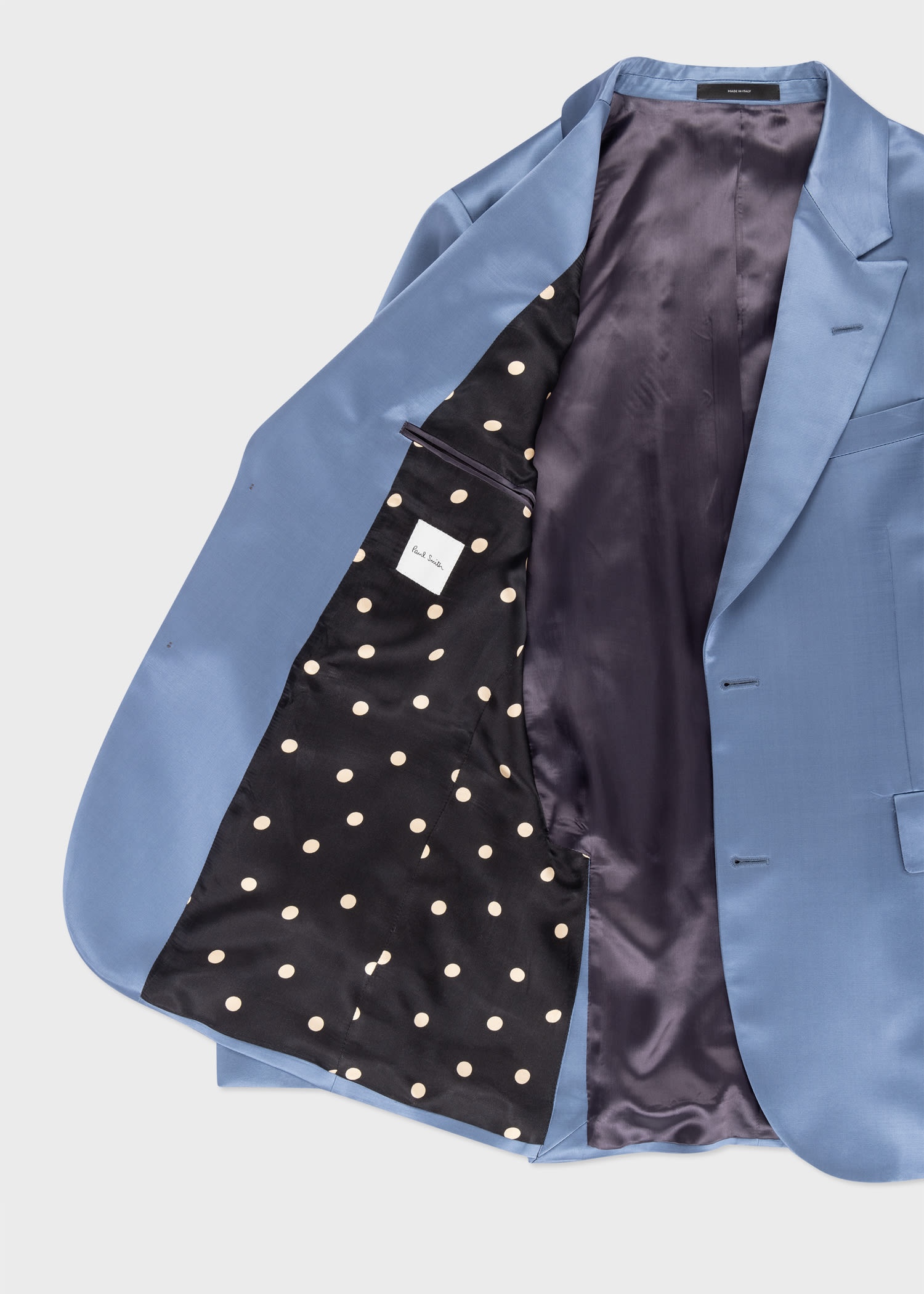 Viscose-Wool Satin Blazer - 4
