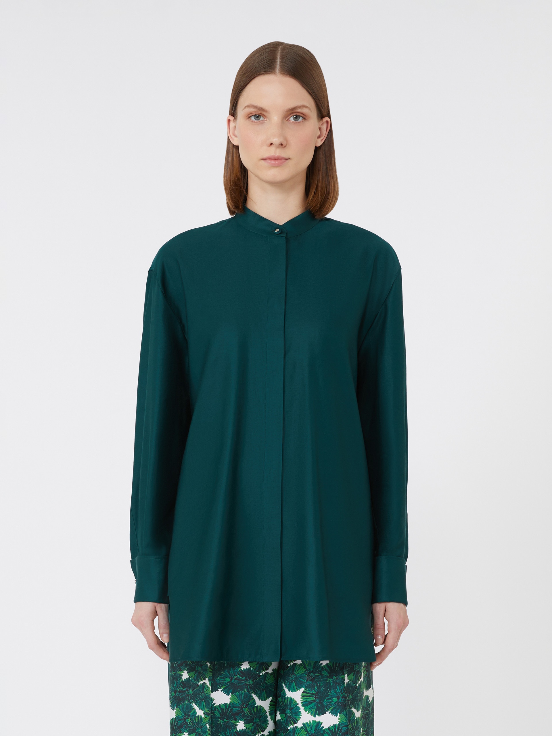 ANTA Oversized cotton satin shirt - 3