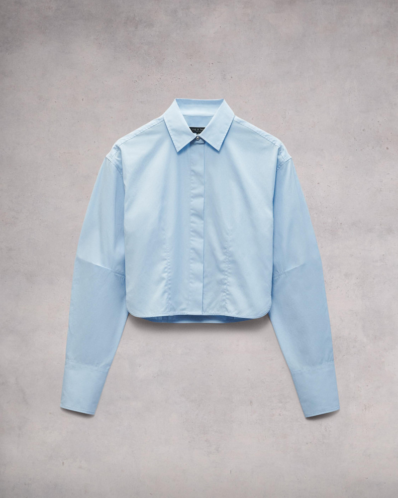 Claudia Cotton Poplin Shirt Classic Fit Button Down - 1