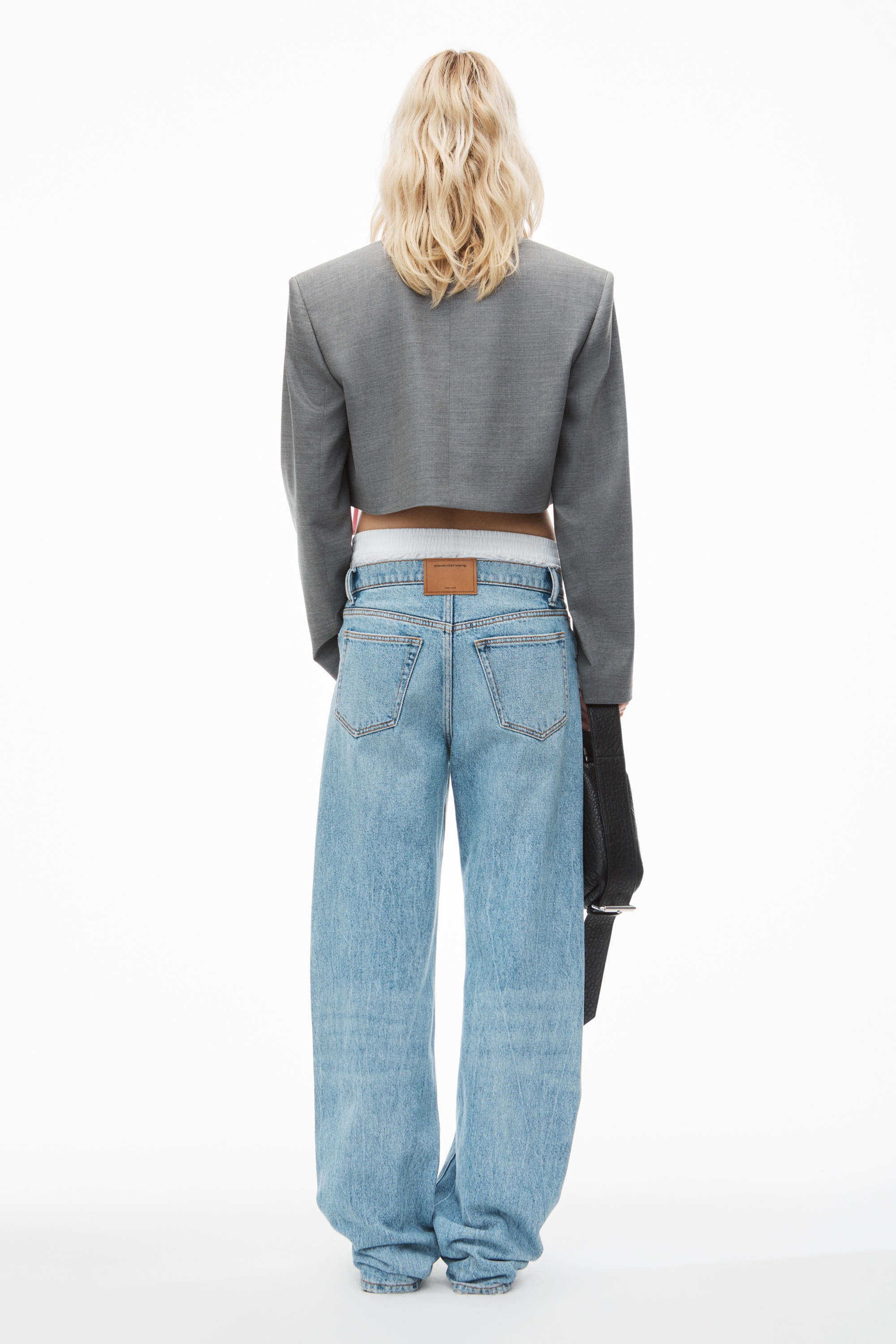 Pre-Styled Cropped Blazer with Dickie - 5