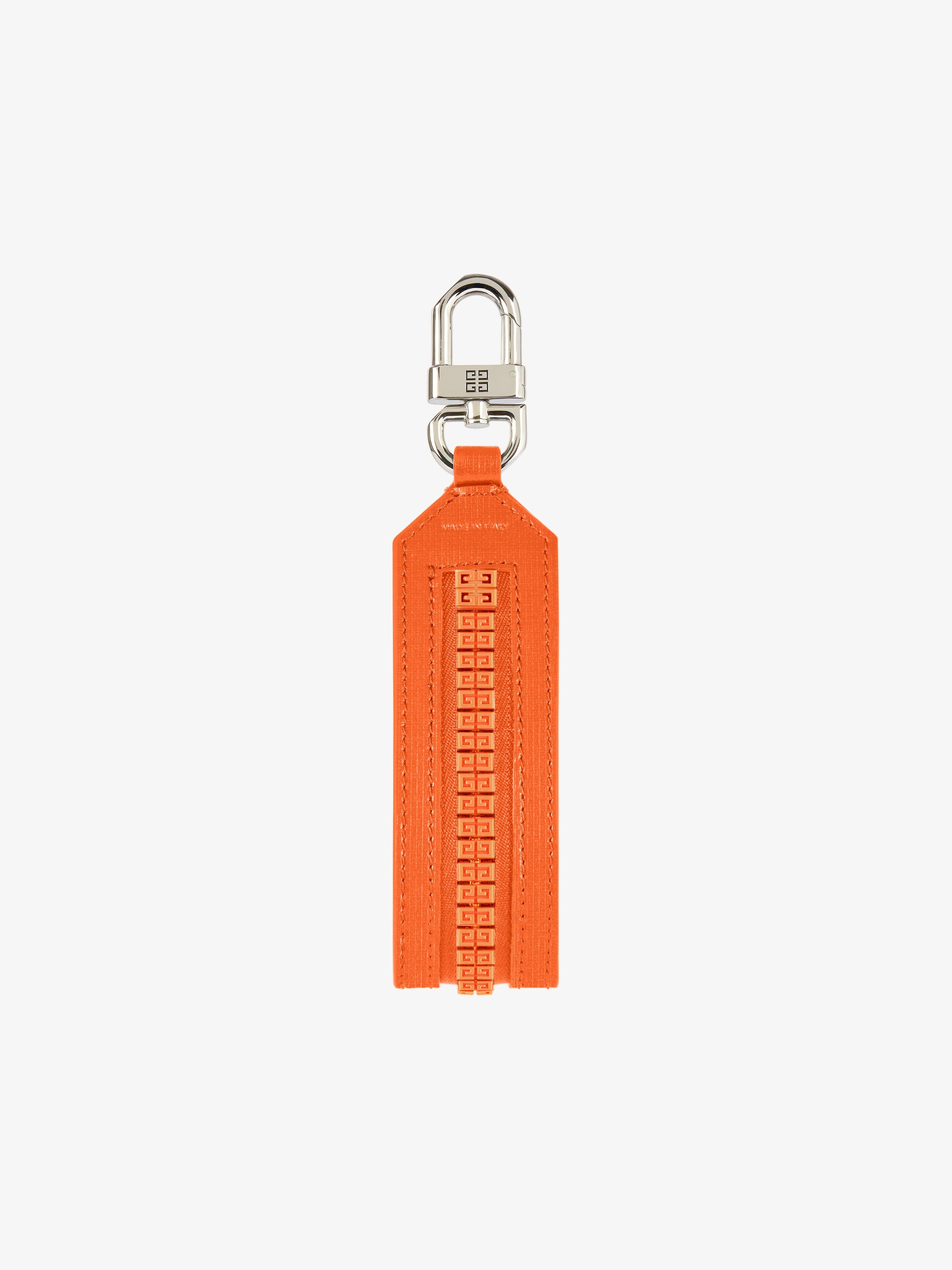 4G ZIP KEYCHAIN IN LEATHER - 2