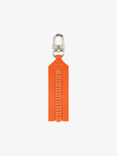 Givenchy 4G ZIP KEYCHAIN IN LEATHER outlook