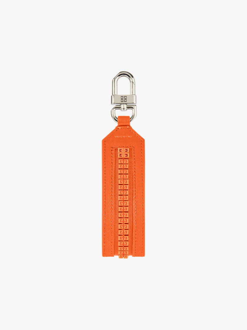 Givenchy 4G ZIP KEYCHAIN IN LEATHER outlook