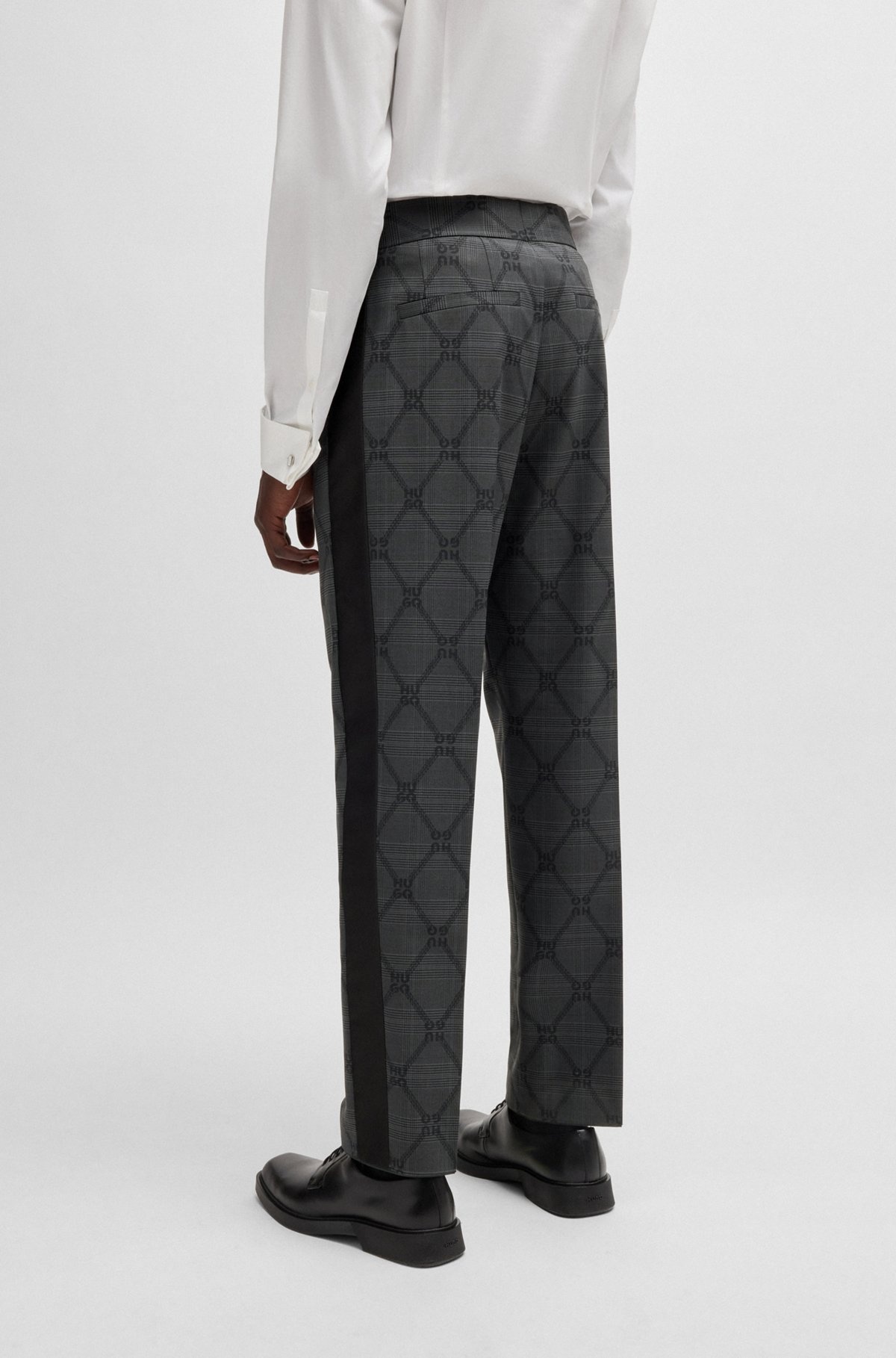 MODERN-FIT TUXEDO IN CHAIN-PRINT TWILL - 7