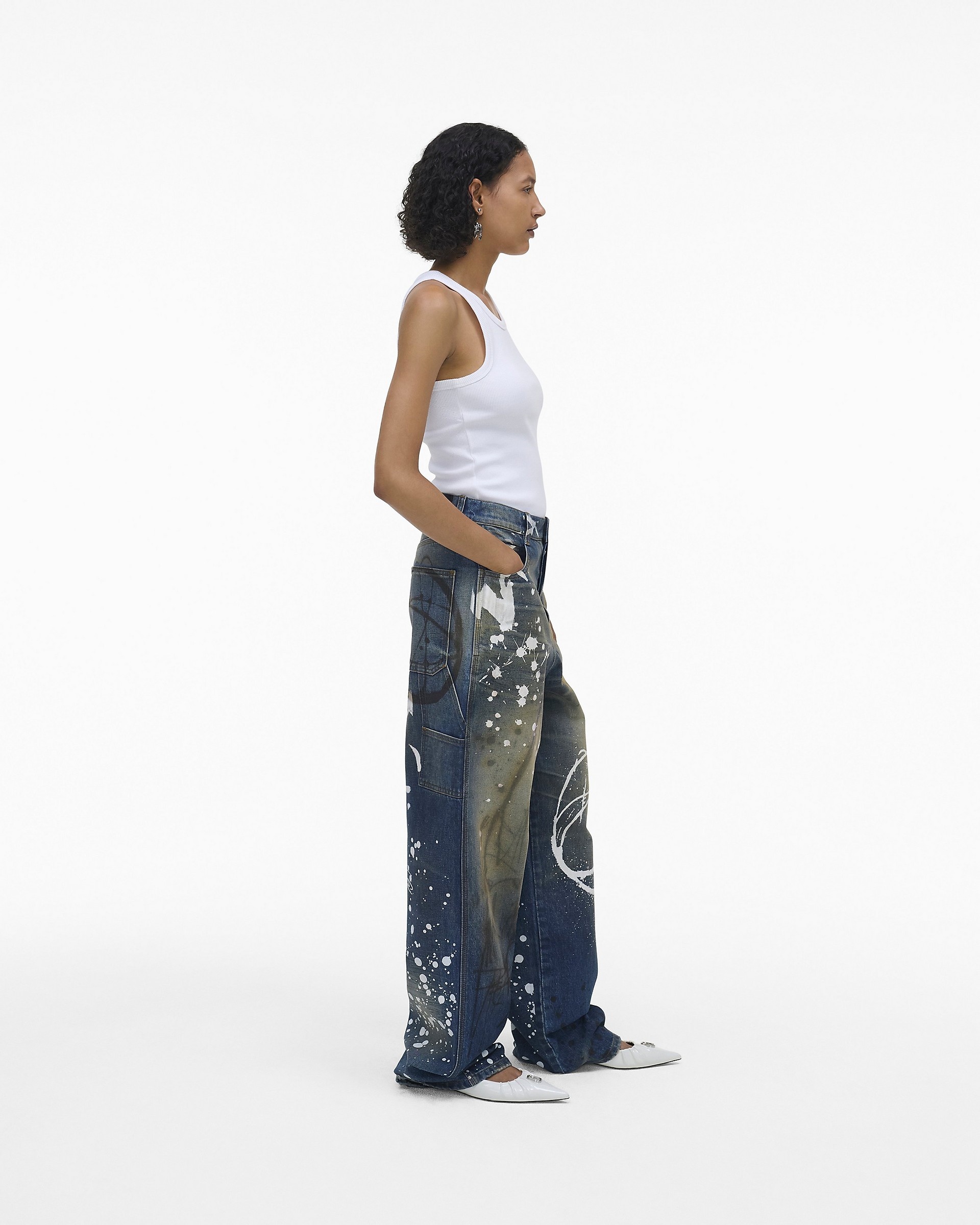 FUTURA X MARC JACOBS PAINTED OVERSIZED JEAN - 3