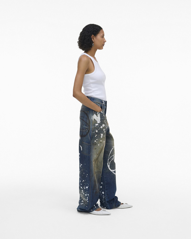FUTURA X MARC JACOBS PAINTED OVERSIZED JEAN 3