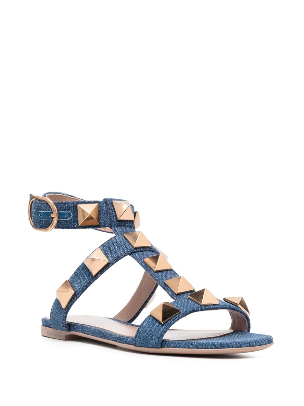 Roman Stud denim sandals - 2