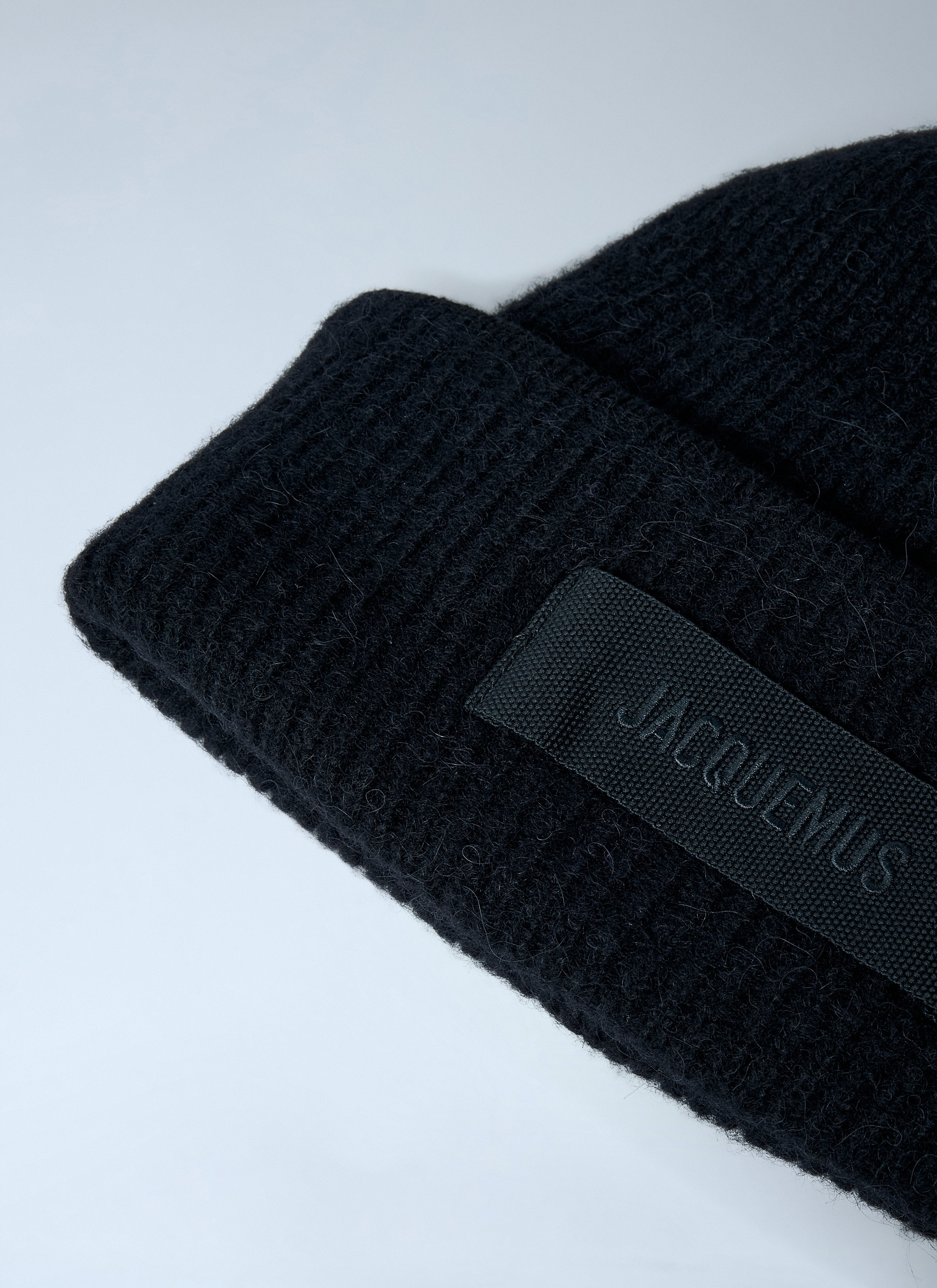 Jacquemus Men Logo Motif Beanie Hat - 2