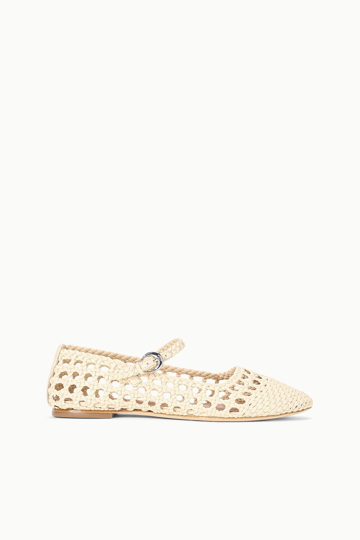 STAUD NELL MARY JANE FLAT CREAM - 1
