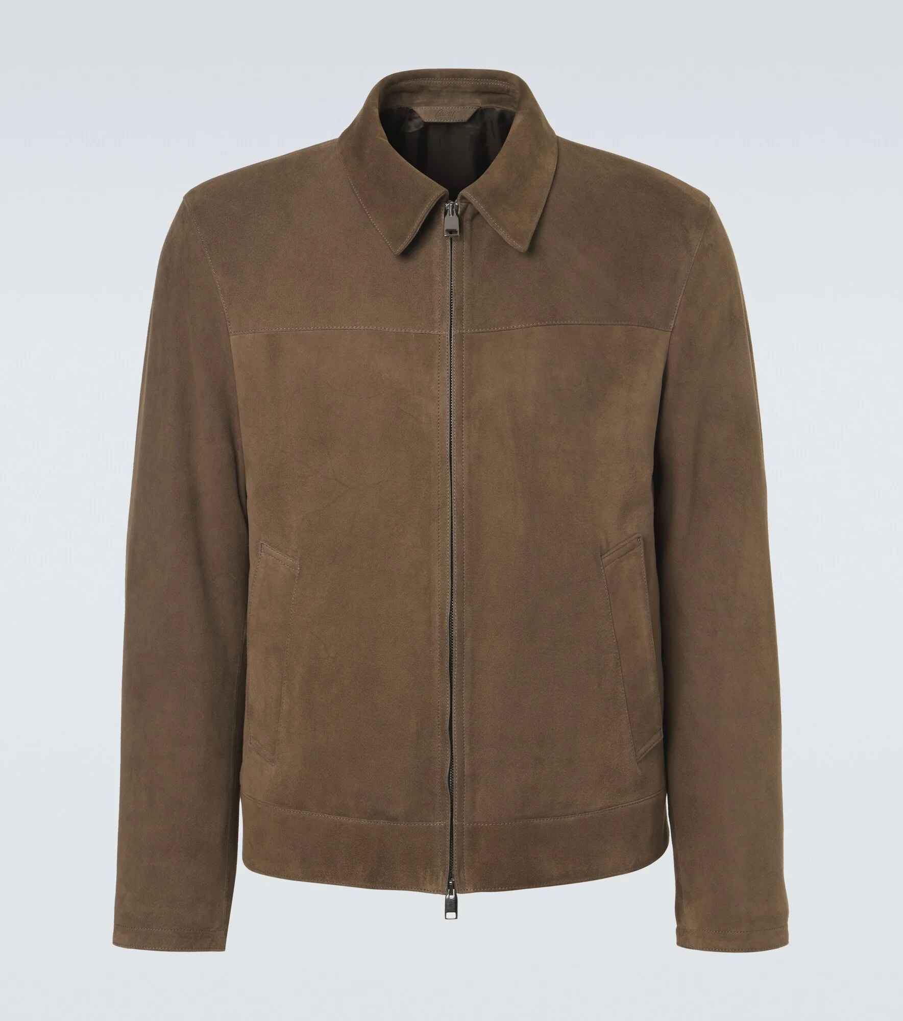 Suede blouson jacket - 1