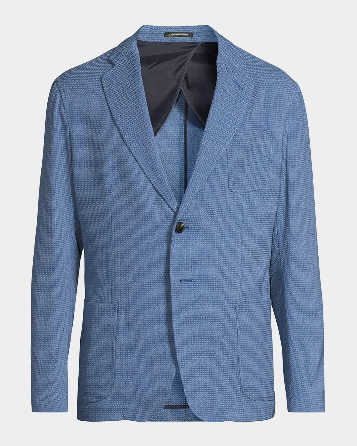 Men's Wool and Cotton Micro-Box Textured Sport Coat - 1