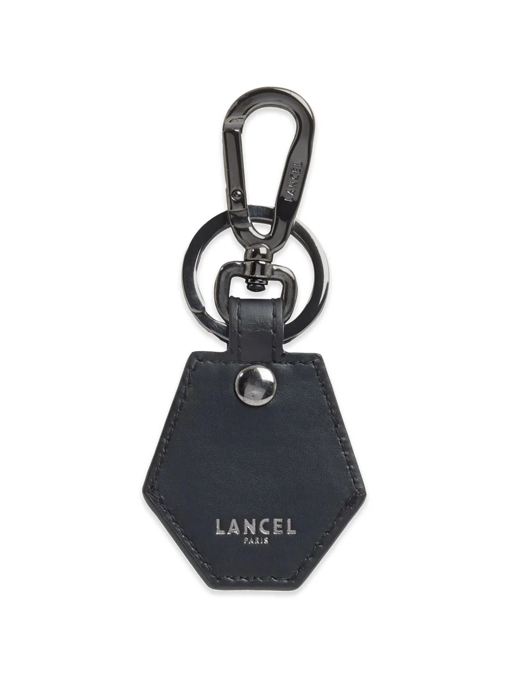Airtag smooth leather keyring - 1