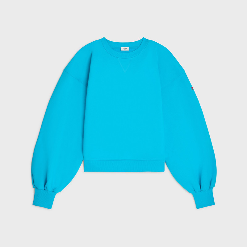 oversized crewneck sweater IN cotton fleece 1