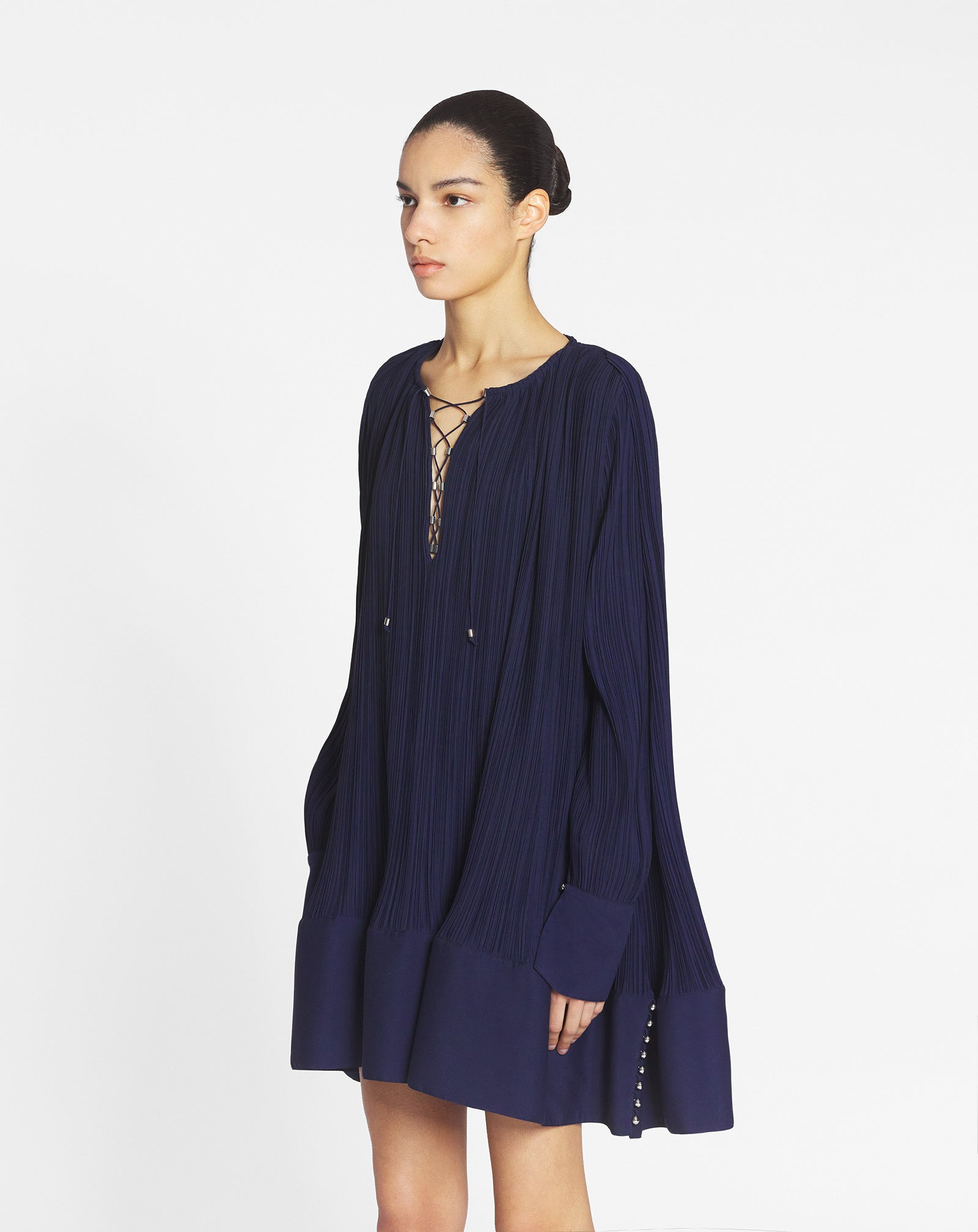 SHORT CASCADE-EFFECT DRESS - 3