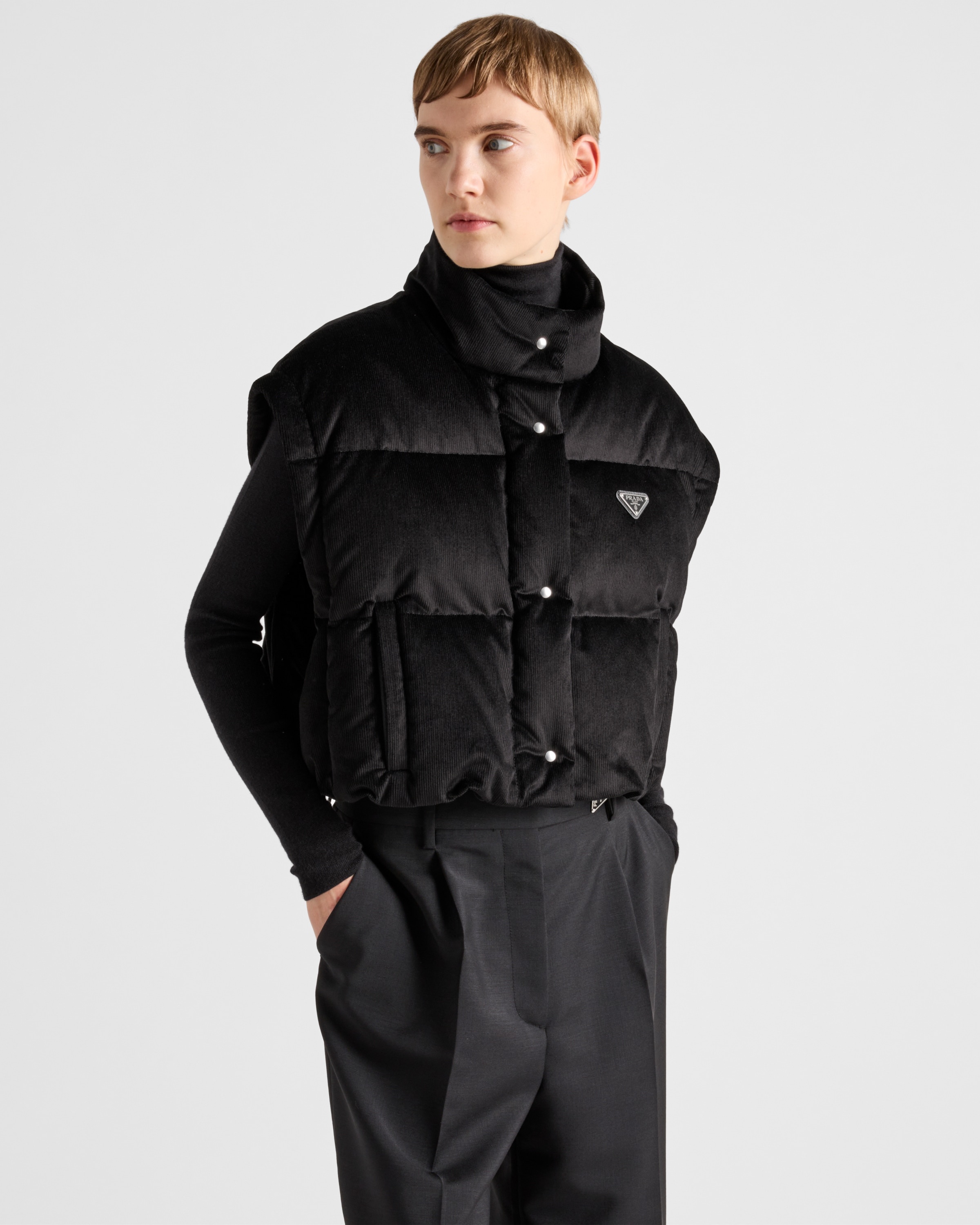 Corduroy down jacket - 4