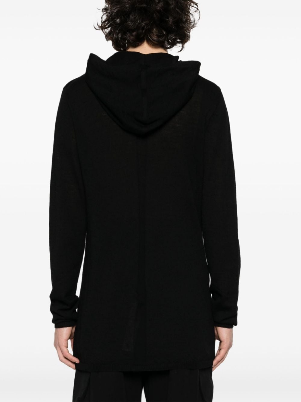 fine-knit virgin wool hoodie - 4