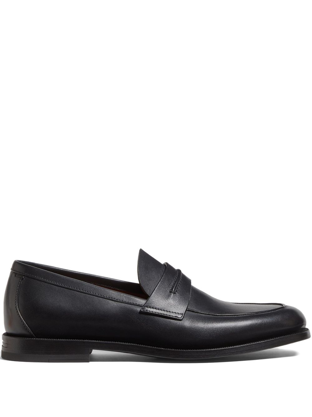 leather penny-slot loafers - 1