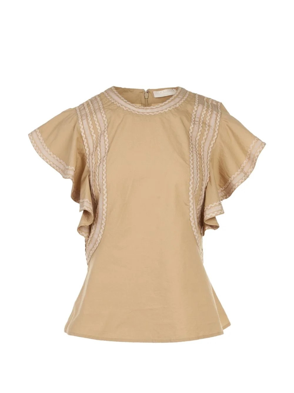 ruffled cotton top - 1