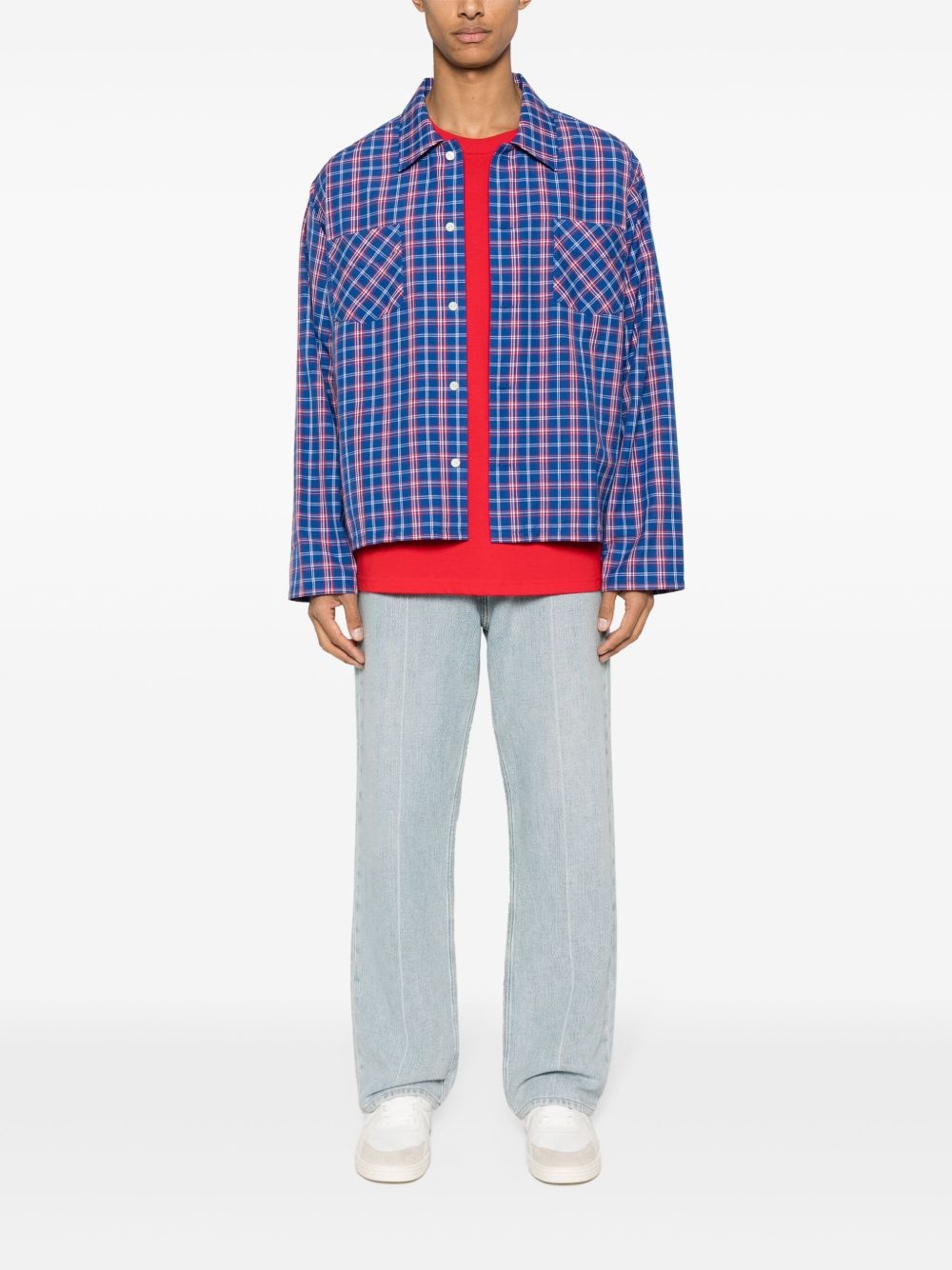 Club check-pattern shirt - 2