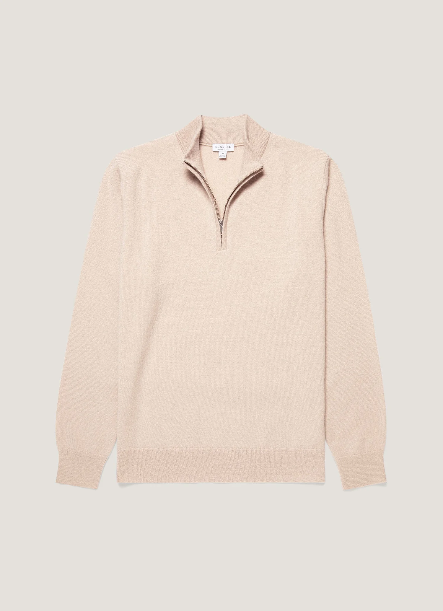 Cashmere Half Zip Jumper - 1