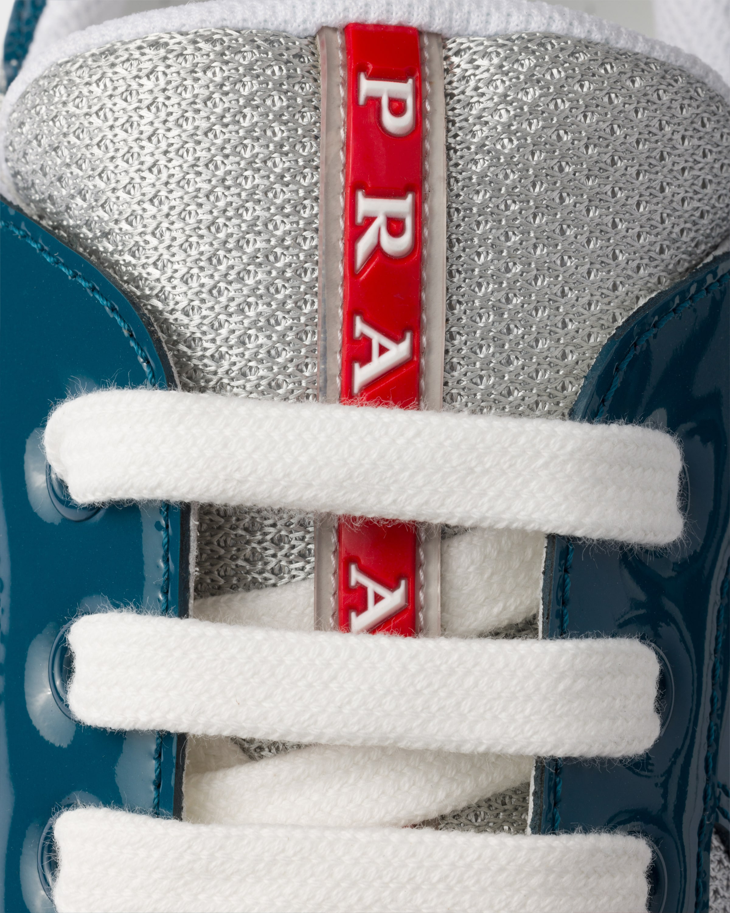 Patent leather and technical fabric Prada America's Cup sneakers - 5