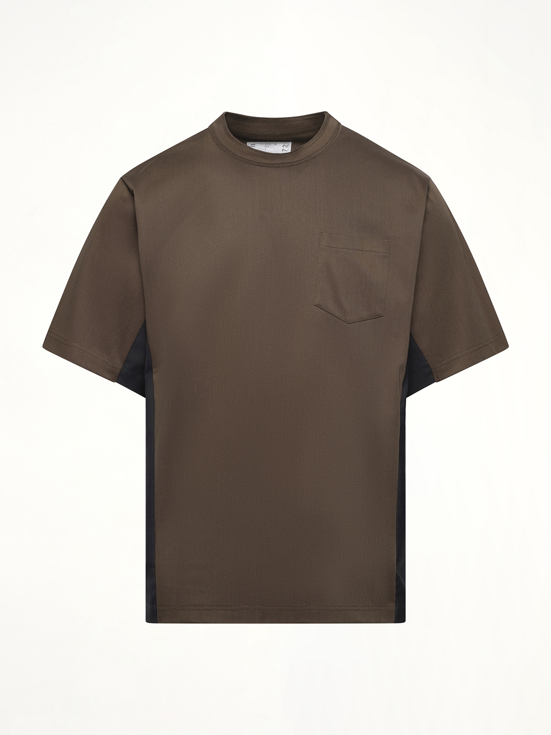 Suiting x Cotton Jersey T-Shirt in Khaki/Navy - 2