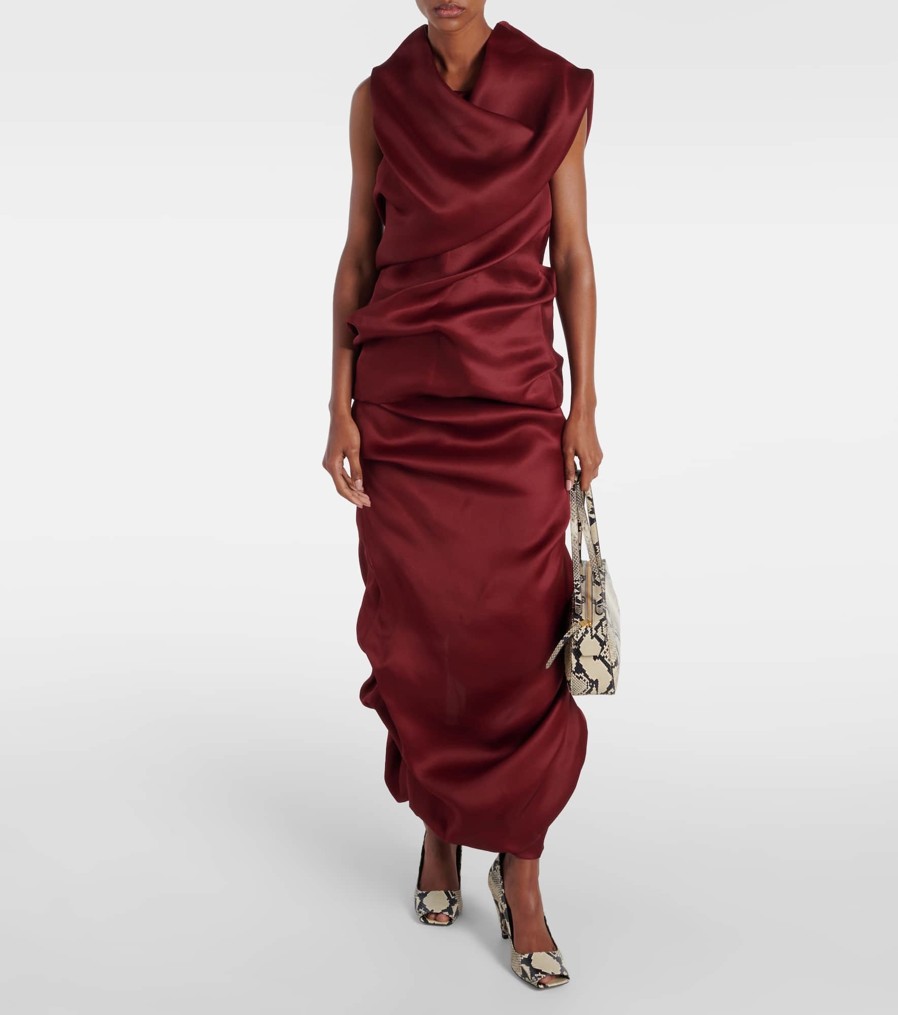 Luola draped silk top - 2