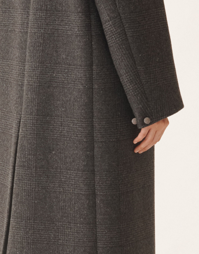Double-breasted coat in Prince of Wales check 6