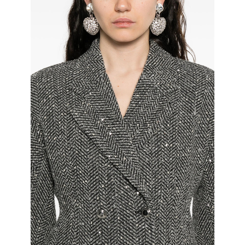 Alessandra Rich Grey Jackets - Blazers Women - 2