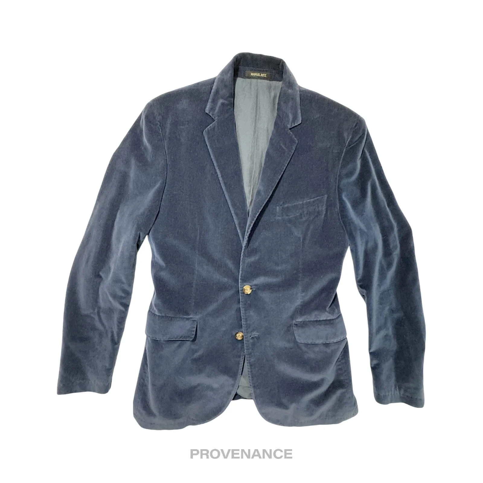 Manuel Ritz Blazer Jacket - Blue Velour 50 (US 40) - 1