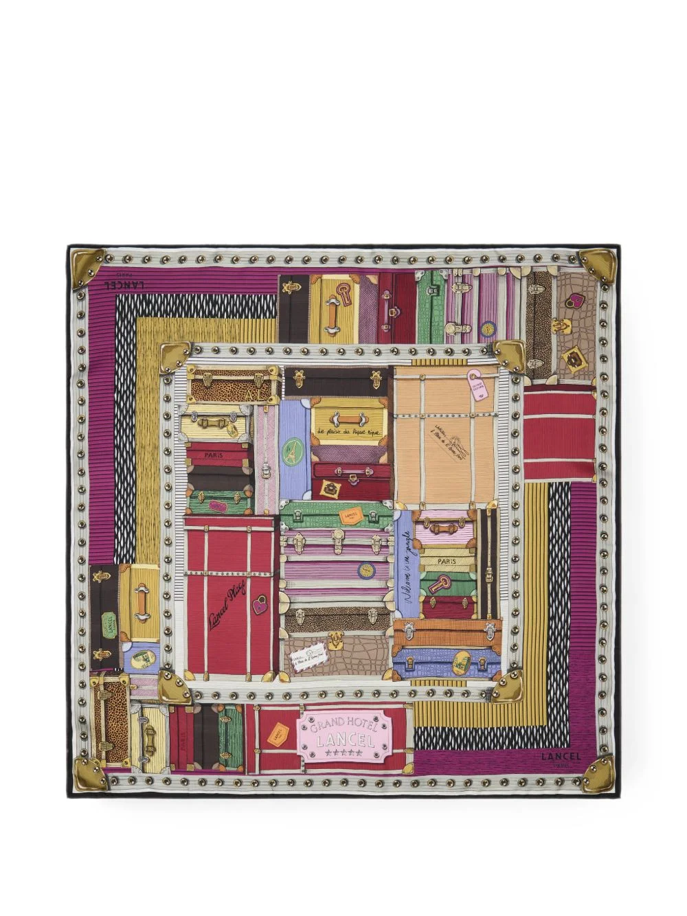 90 Square printed silk scarf - 1