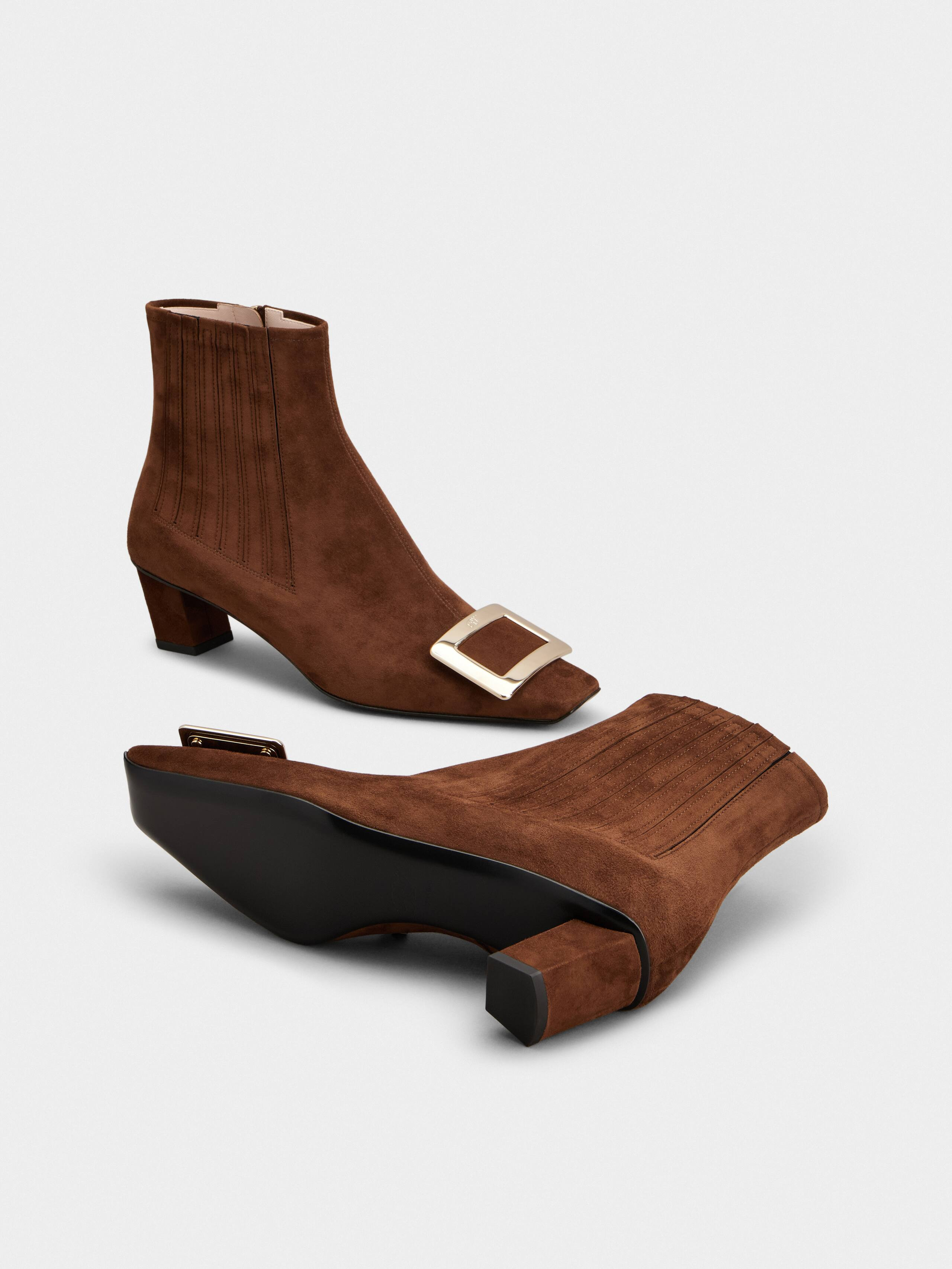 Belle Vivier Chelsea Booties in suede - 6
