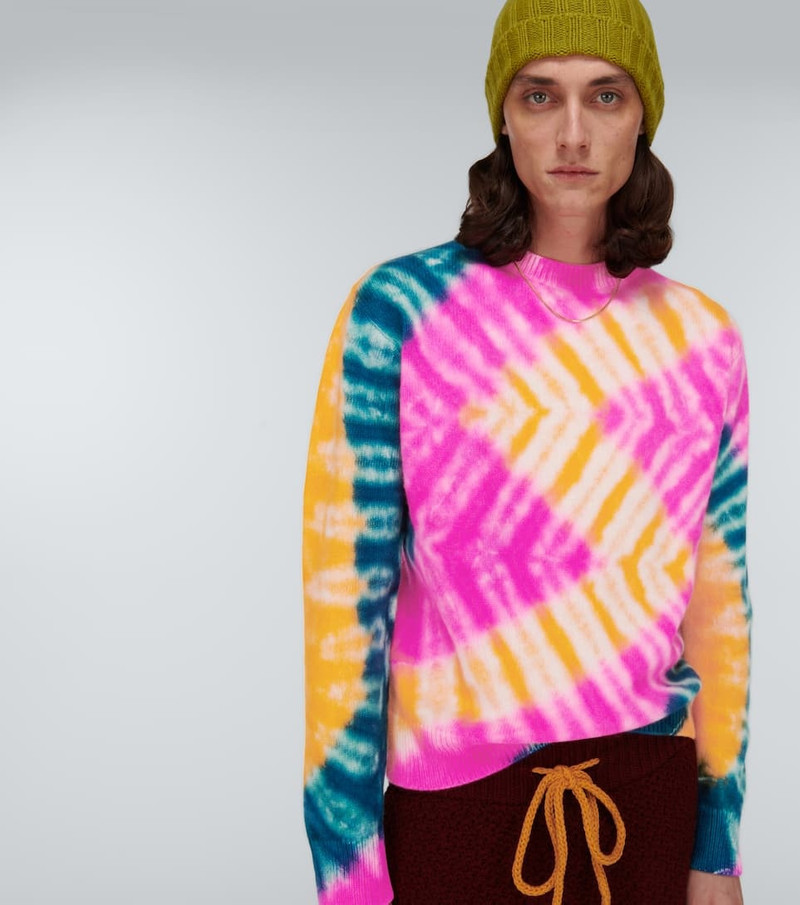 Zig dyed cashmere sweater 5