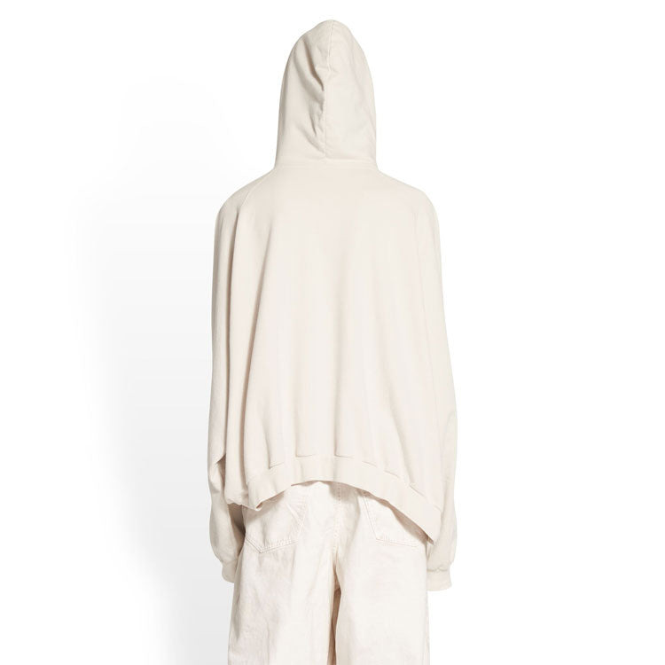 Balenciaga XXXL Patched T-Shirt Hoodie Oversized 'Ecru' 720406TNVD99784 - 4