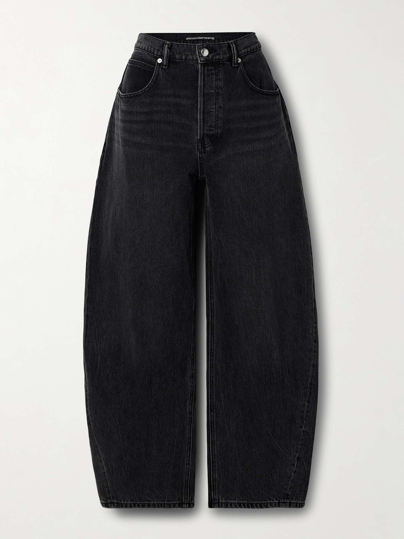 Alexander Wang ミッドウエスト ワイドレッグジーンズ T By Alexander Wang - Blade Logo-embroidered Ez Mid-rise
